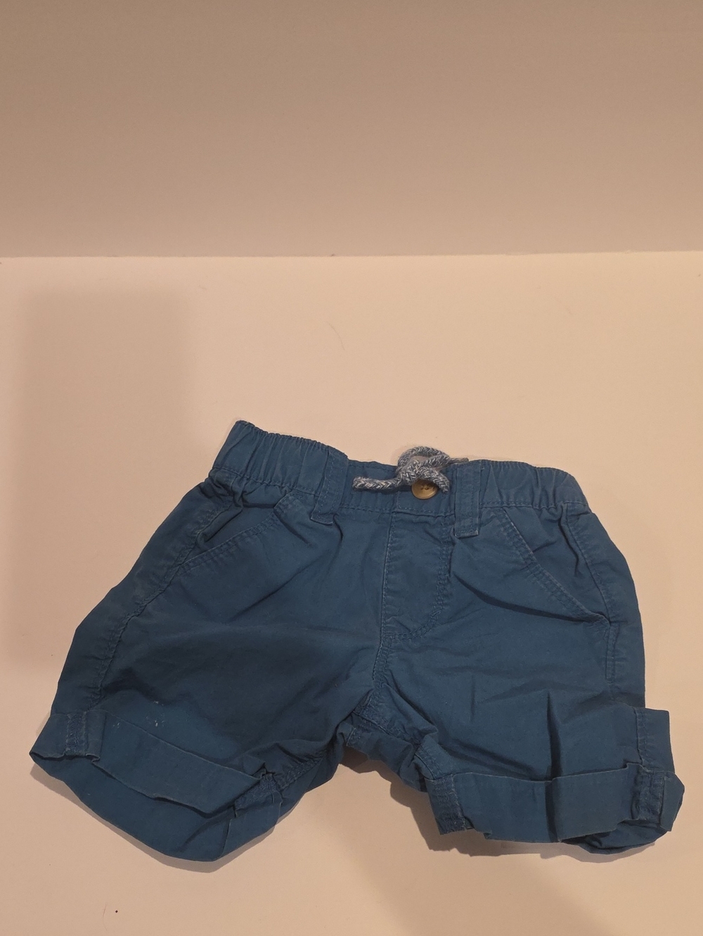 Old Navy 12-18m Teal-Blue Elastic-Waist Kids Shorts